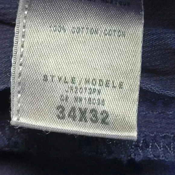 Guess Jeans Mens 34x32 Blue Denim Lincoln Slim Straight 5 Pocket Cotton Ribbed - Picture 6 of 10